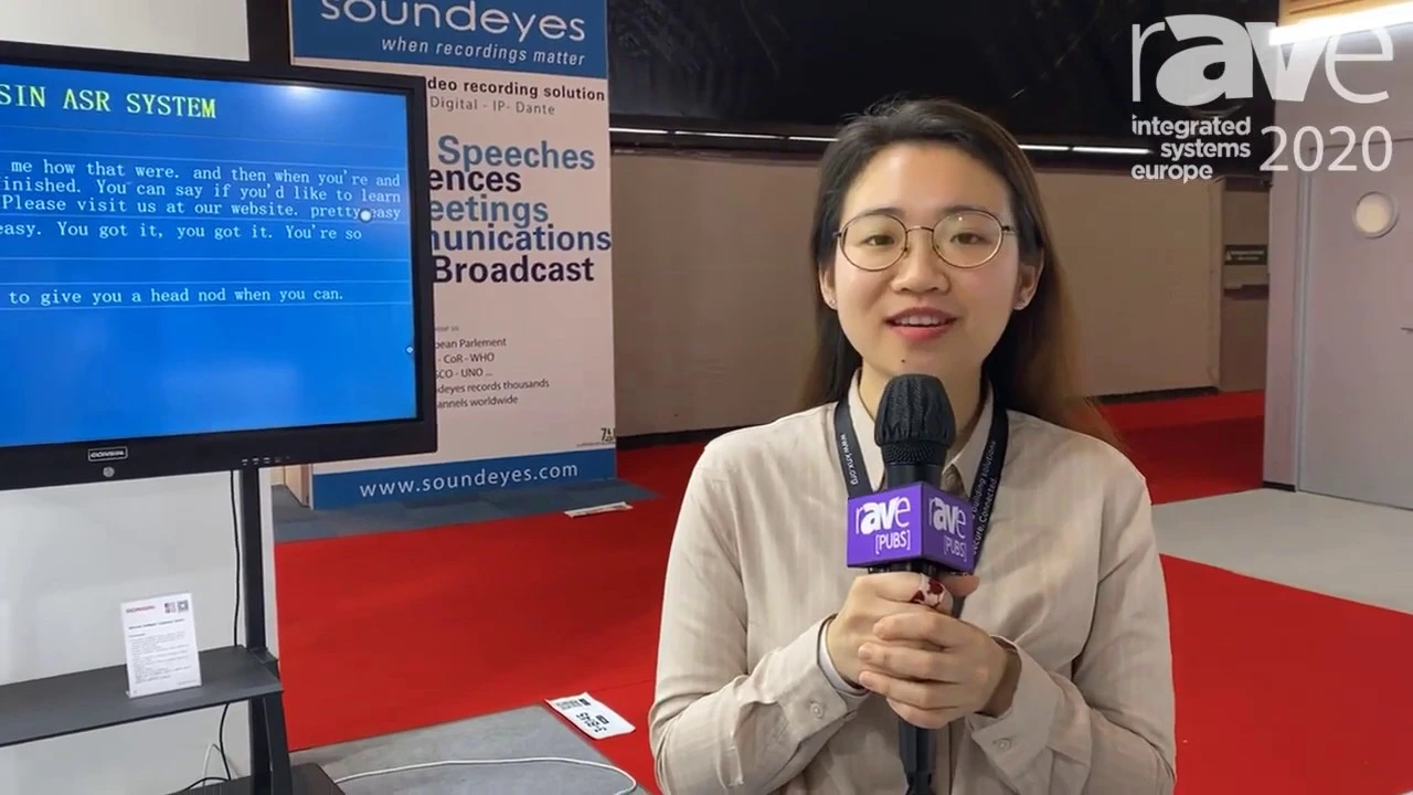 ISE 2020:Gonsin démos son système de conférence sans papier de bureau avec système ASR