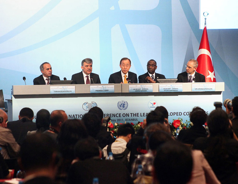 Système audio et vidéo de la Conférence Gonsin à la 4e Conférence des Nations Unies sur les PMA