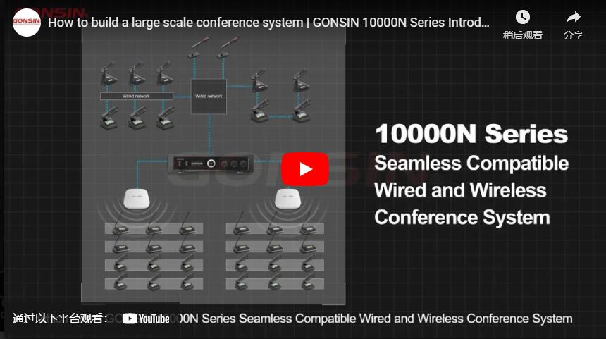 Comment construire un système de conférence à grande échelle | GONSIN 10000N Série Introduction