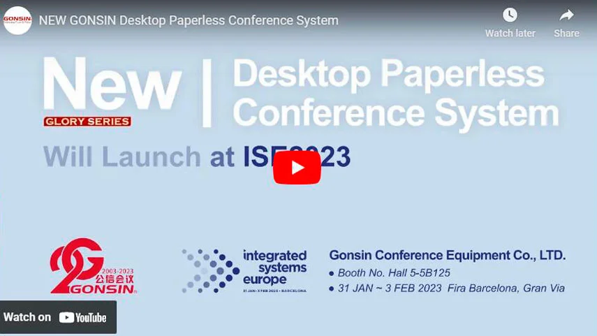 NOUVEAU Système de conférence sans papier de bureau GONSIN