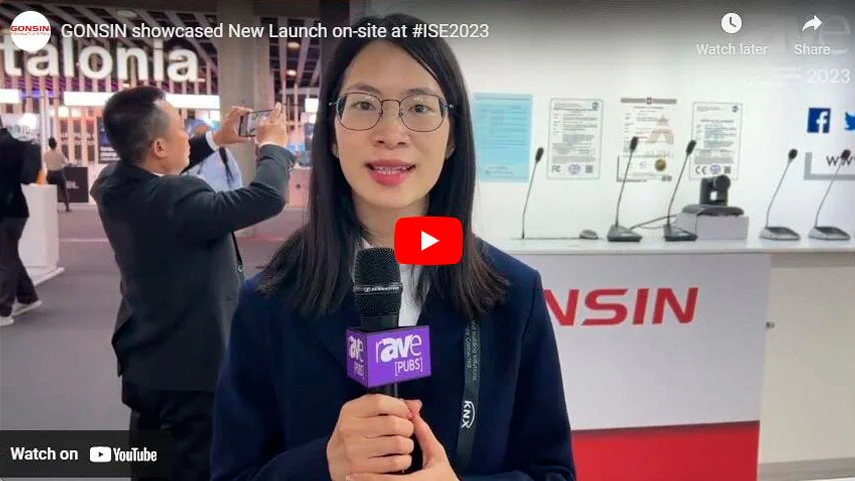 GONSIN a présenté un nouveau lancement sur place à # ISE2023