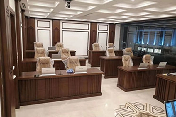 Système de conférence sans papier Gonsin appliqué dans la chambre de la Mecque, Arabie saoudite